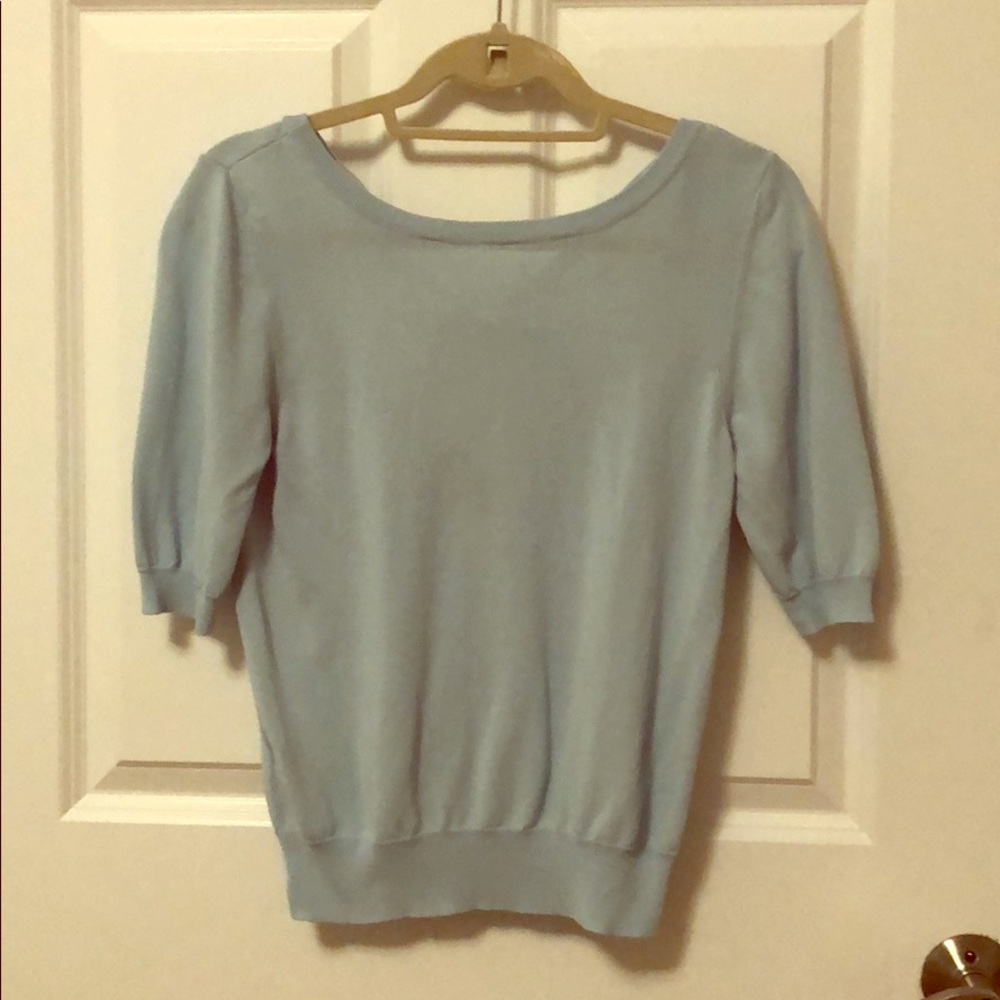 Barneys Light Blue Summer Knit Shirt w Cute Tie!